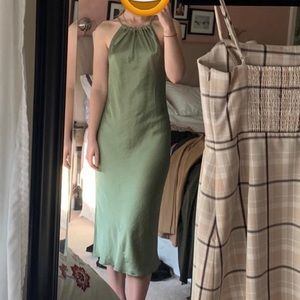 🎁NEW WITHOUT TAGS - RARE -Wilfred Locarno slip dress sage frost green
